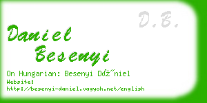 daniel besenyi business card